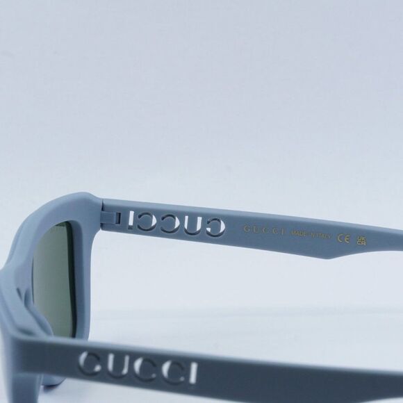 NEW GUCCI GG1571S 003 MATTE LIGHT BLUE/GREEN SUNGLASSES - Picture 8 of 11